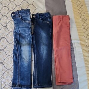 Cat & Jack Blue and Coral Kids Jeans Set